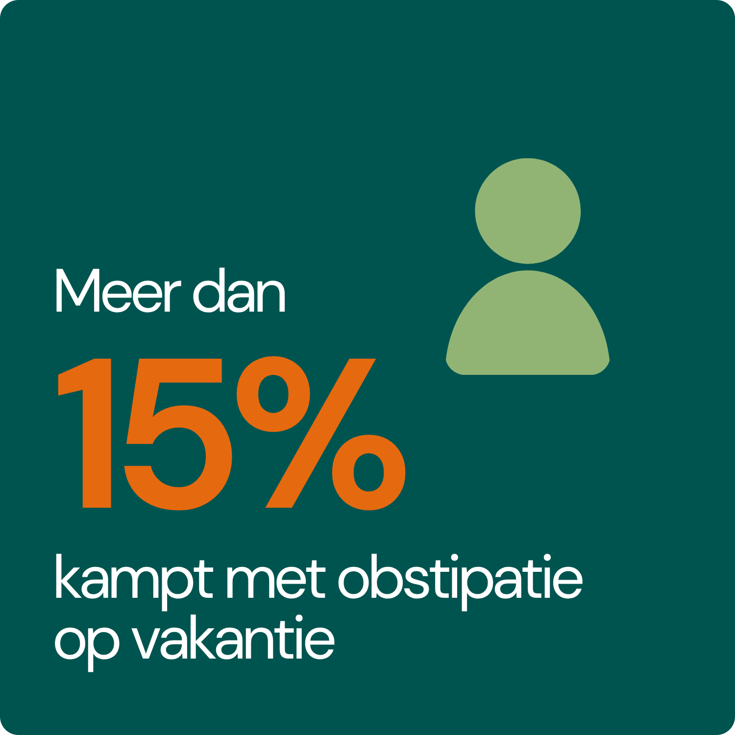 Meer dan 15% van de reizigers kampt met obstipatie op vakantie